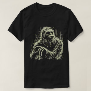 T-Shirt Bigfoot Scratchboard