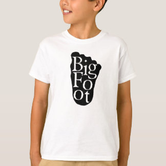 T-shirt Bigfoot! Yeti grande do pé de Sasquatch