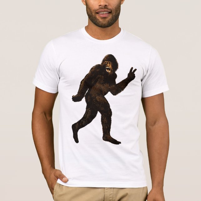 T-shirt Bigfoot Yetti Sasquatch (Frente)