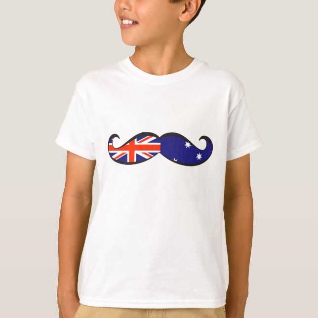 T-shirt Bigode australiano da bandeira (Frente)