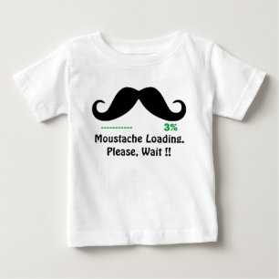 T-shirt bigode engraçado