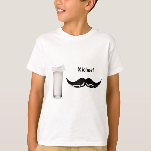 T-shirt Bigode Leite Personalizado (Frente)