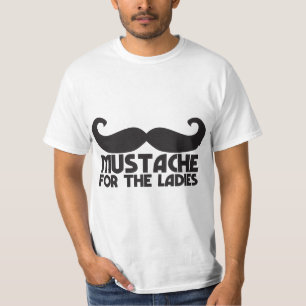 T-shirt Bigode para as senhoras