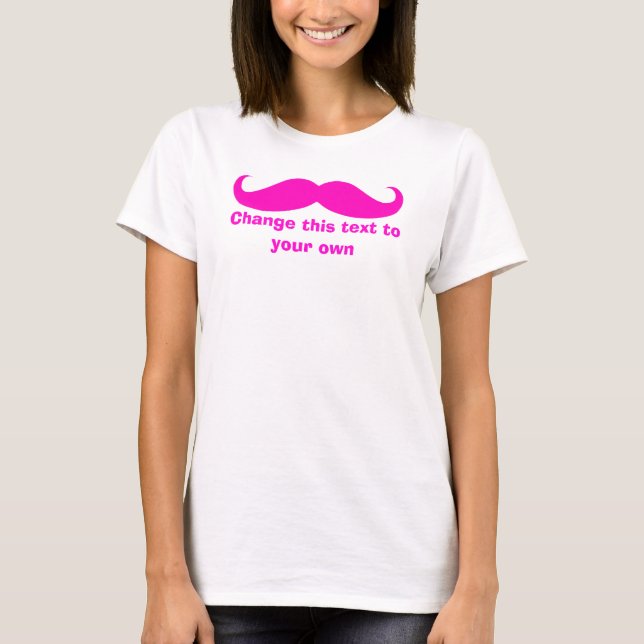 T-shirt bigode Personalize-o (Frente)