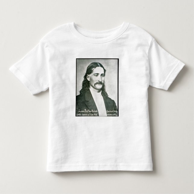 T-shirt "Bill selvagem" Hickok (foto de b/w) (Frente)