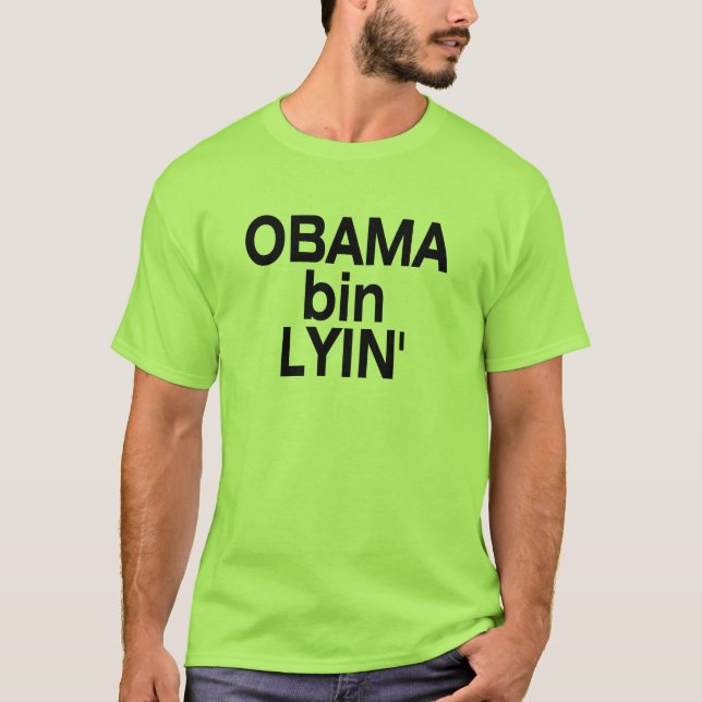 T-shirt Bin Lyin de Obama (Frente)