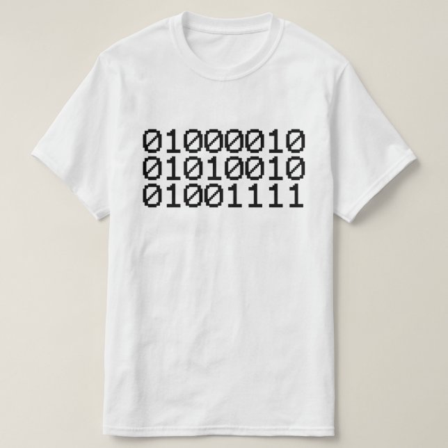 T-SHIRT BINARY BRO (Frente do Design)