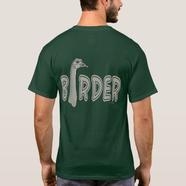 T-shirt Birder Birdwatcher Birdwatcher (Verso)