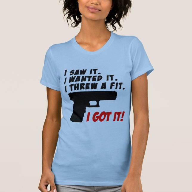 T-shirt Birra da têmpera da arma (Frente)