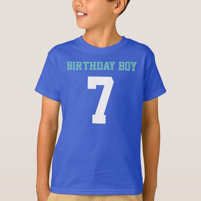 T-shirt Birthday Boy 7 (Frente)