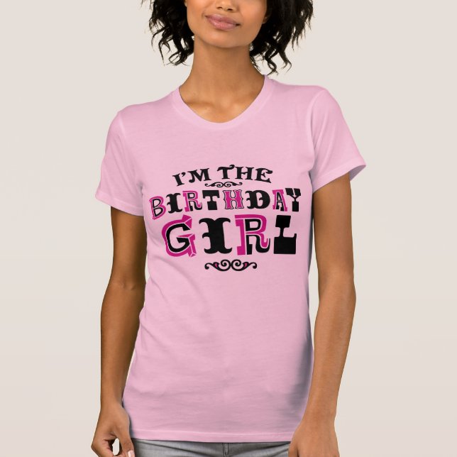 T-shirt Birthday Girl (Frente)