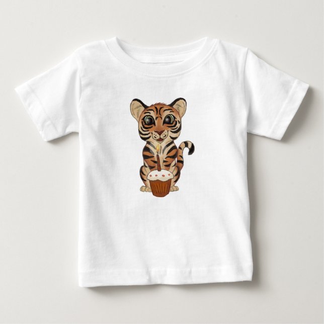 T-shirt Birthday Tiger (Frente)
