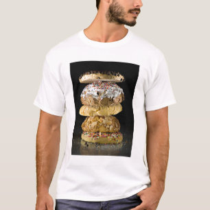 T-shirt Biscoitos em uma pilha