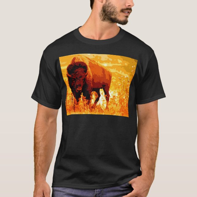 T-shirt Bison / Buffalo (Frente)