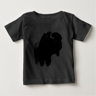 T-shirt Bison Buffalo, Pop de Arte Negra