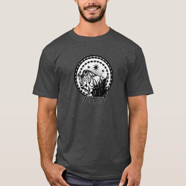 T-shirt Bisonte - búfalo americano (Frente)