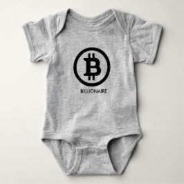 T-shirt Bitcoin - Bodysuit do jérsei do bebê