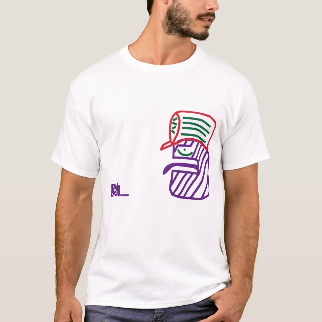 T-shirt Blá. (Frente)