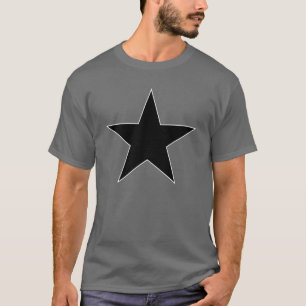 T-shirt Black Anarchy estrela (clássico)