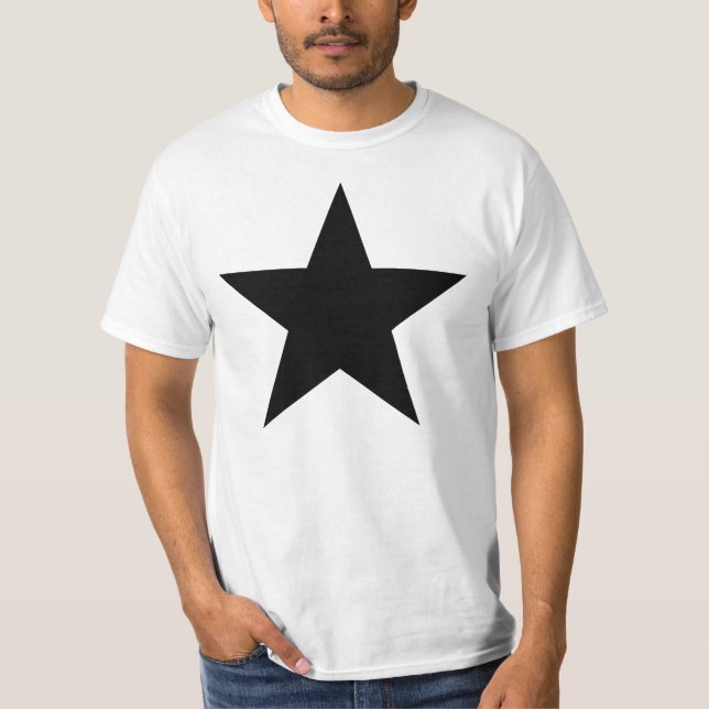 T-shirt Black Anarchy estrela (clássico) (Frente)