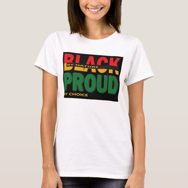 T-shirt Black by Nature Proud by Choice (Frente)