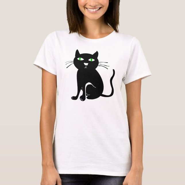 T-shirt Black Cat (Frente)