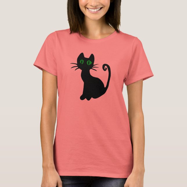 T-shirt Black Cat (Frente)