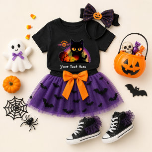 T-Shirt Black Cat Halloween
