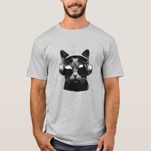T-Shirt Black Cat Jammin'