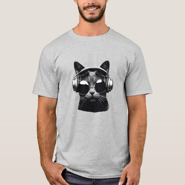 T-Shirt Black Cat Jammin' (Frente)