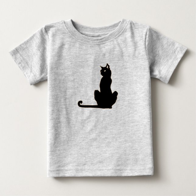T-Shirt Black Cat Ringer (Frente)