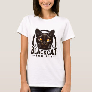 T-Shirt Black Cat Society