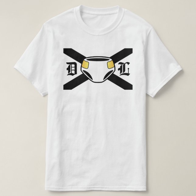 T-Shirt BLACK DL FLAG (Frente do Design)