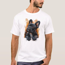T-Shirt Black French Bulldog
