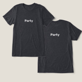 T-Shirt Black Heather, festa masculina