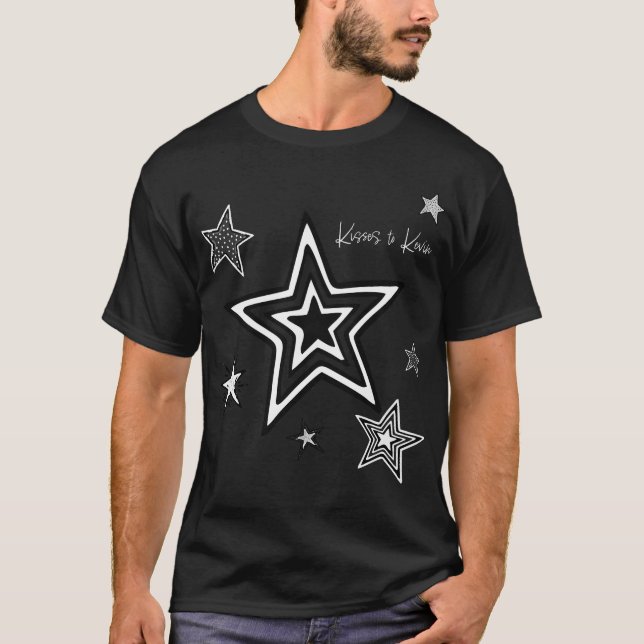T-Shirt Black. KtK. Stars (Frente)