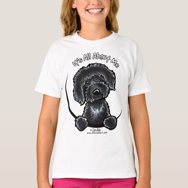 T-shirt Black Labradodle IAAM (Frente)