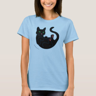 T-shirt Black Pussy Cat