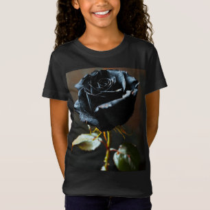 T-Shirt Black Rosa Baby Fine Jersey - Soft & Styli