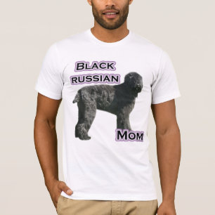 T-shirt Black Russian Terrier Mãe 4