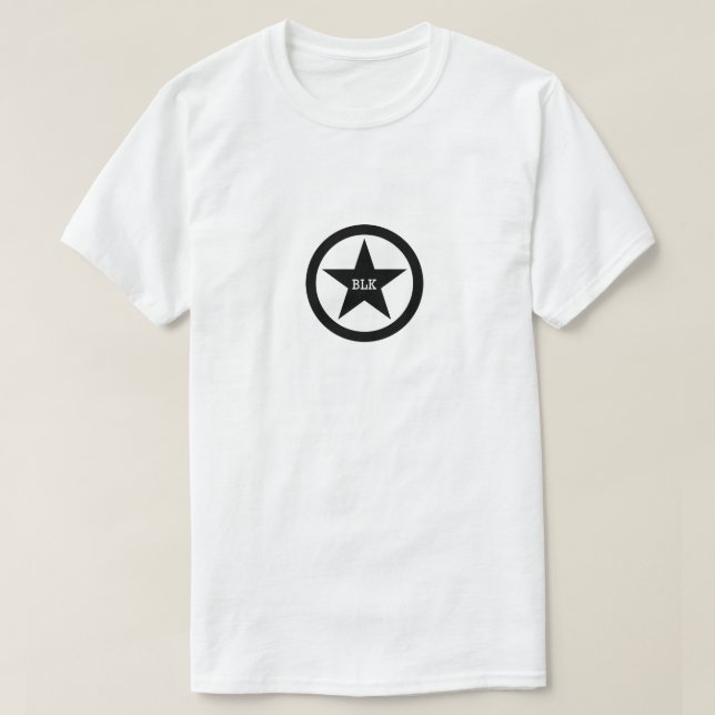 T-shirt Black Star Shield (Frente do Design)