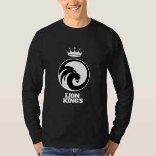 T-Shirt Black White Lion King