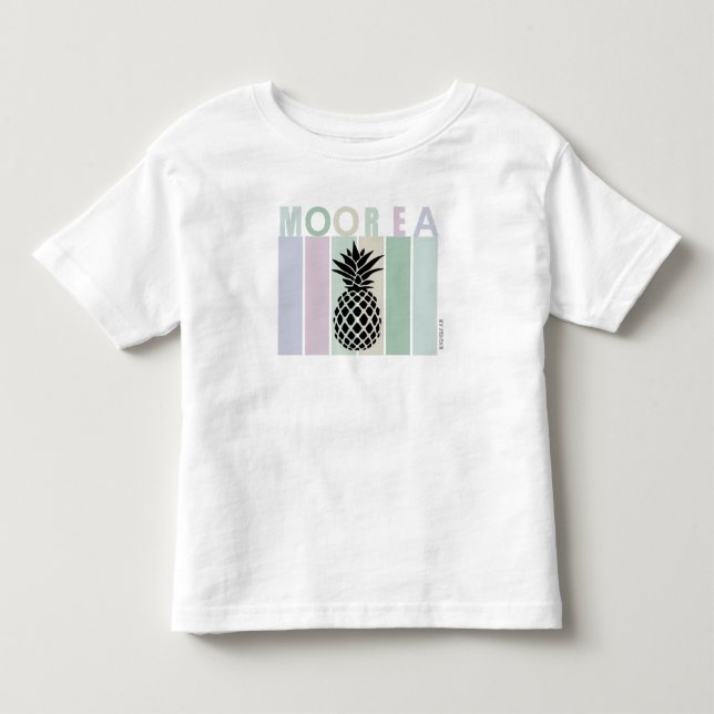 T-SHIRT BLANC  BÉBÉ  "Mo'orea" By Itata'e (Frente)