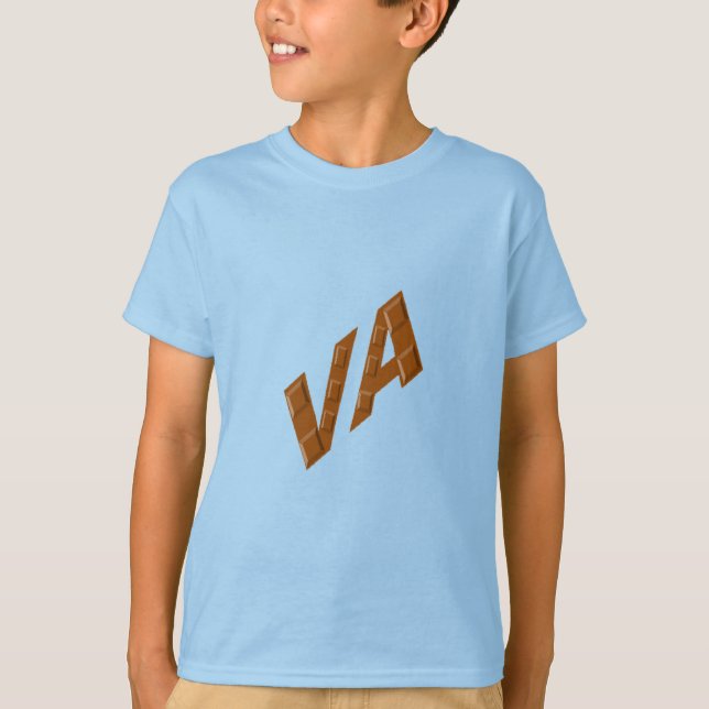 T-shirt bleu  clair CHOCOLAT  VIRGINIA (Frente)