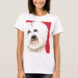 T-shirt Bloco de Cor do Algodão