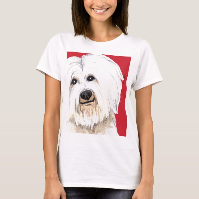 T-shirt Bloco de Cor do Algodão (Frente)