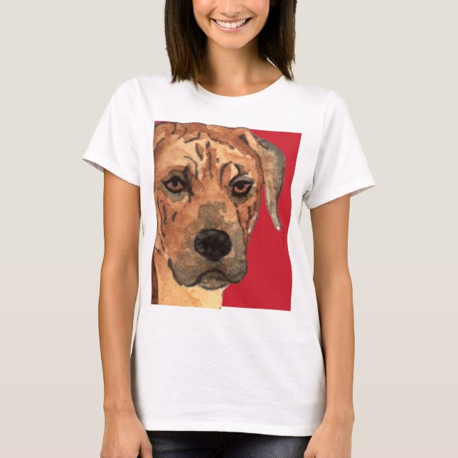 T-shirt Bloco de Cores Ridgeback da Rodésia (Frente)