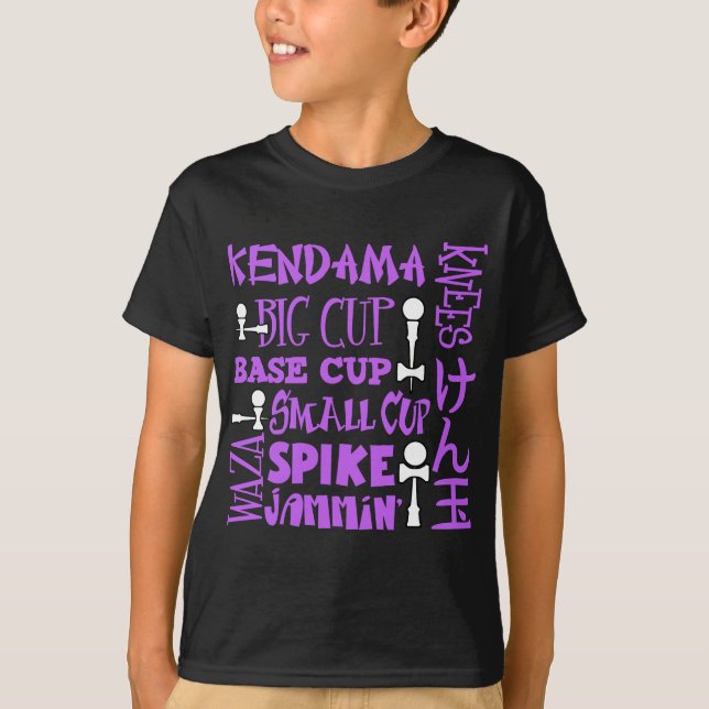 T-shirt Bloco de Kendama, purple2 (Frente)