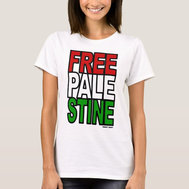 T-shirt Bloco Livre Palestina (Frente)