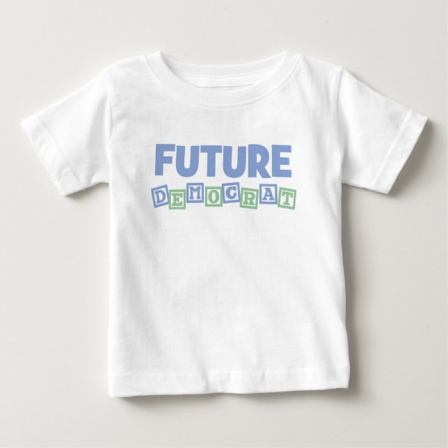 T-shirt Blocos futuros de Democrata (Frente)